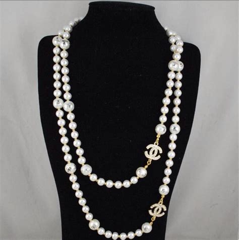 chanel pearl costume jewelry|Chanel costume jewelry vintage.